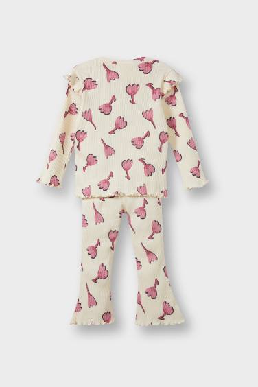 Baby Girl Floral Sweatshirt Leggings 2 Piece Set