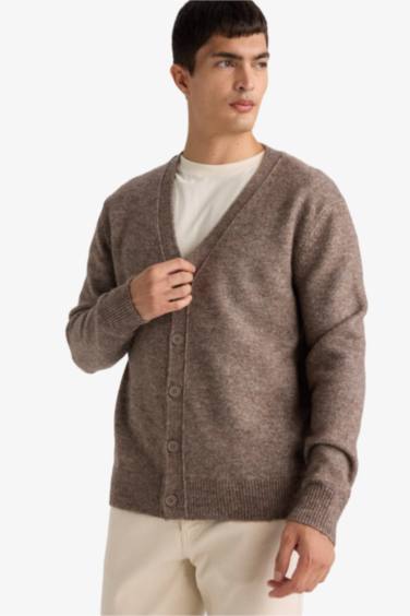 Relax Fit V-Neck Knitwear Cardigan