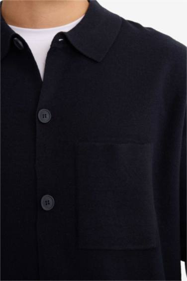 Standart Fıt Triko Hırka - Görsel 5