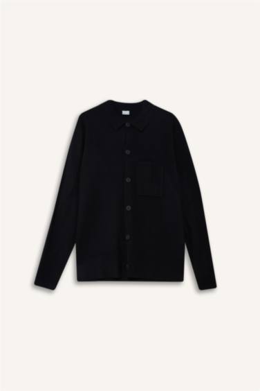 Standart Fıt Triko Hırka - Görsel 7