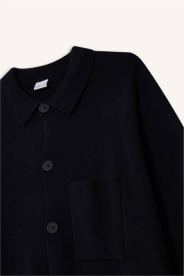 Standart Fıt Triko Hırka - Görsel 8