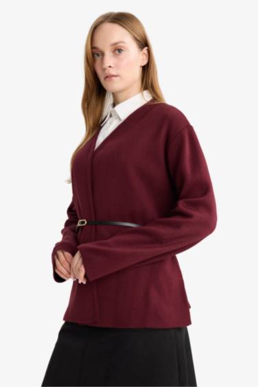 Slim Fit V-Neck Knitwear Cardigan