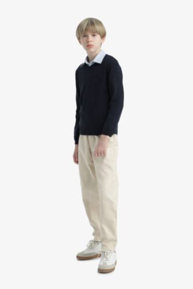 Erkek Çocuk Okul V Yaka Triko Kazak