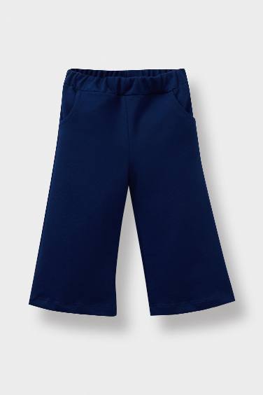 سيت بيبي بناتي بطبعة شعار قماش خفيف - قطعتين