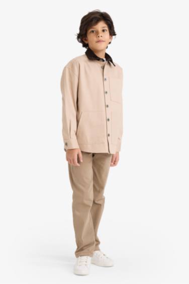 Boy Regular Fit Gabardine Trousers
