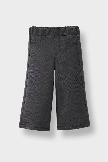 سروال مظهر جينز واسع