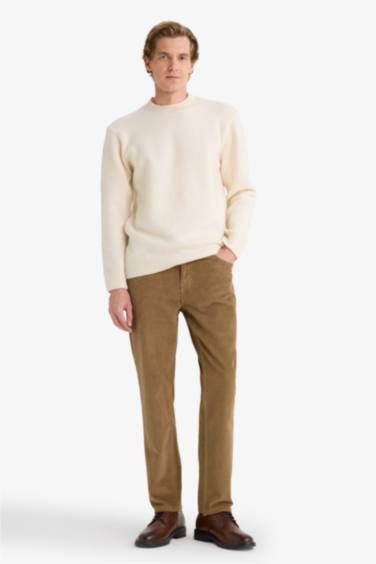 Regular Fit Velvet Trousers