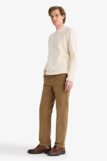 Regular Fit Velvet Trousers