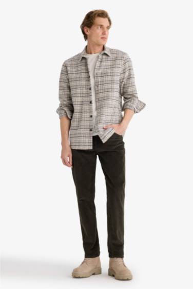 Regular Fit Velvet Trousers