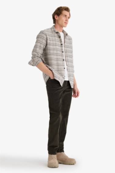 Regular Fit Velvet Trousers