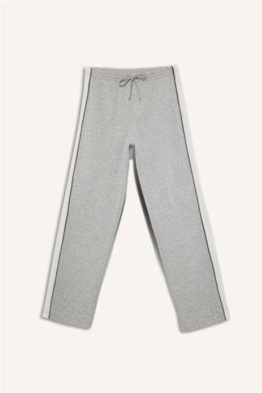 Wide Leg Beli Lastikli Cepli Geniş Paça Eşofman Altı