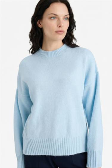 Oversize Fit Crew Neck Knitwear Pullover