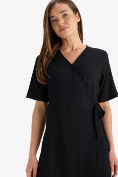 Regular Fit V-Neck Dress