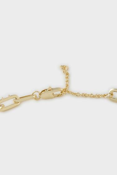 Reis x DeFacto 14 Ayar Altın Kaplama Glow Muse Kadın Gold Ataç Zincir Kolye