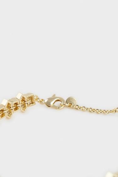 Reis x DeFacto Gold Plated Cristallo Stone Gold Bracelet