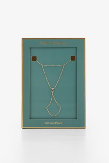 Reis x DeFacto 14 Ayar Altın Kaplama Triangolo Kadın Taşlı Gold Şahmeran