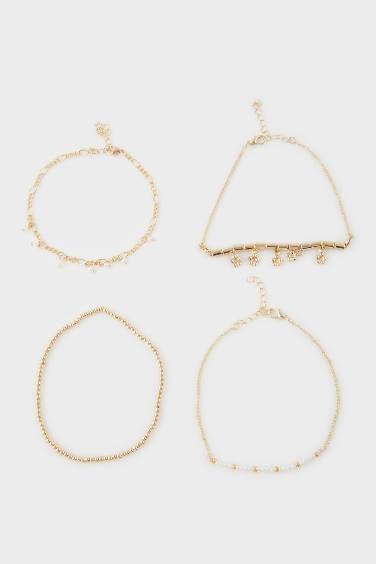 Woman 4 Piece Gold Bracelet