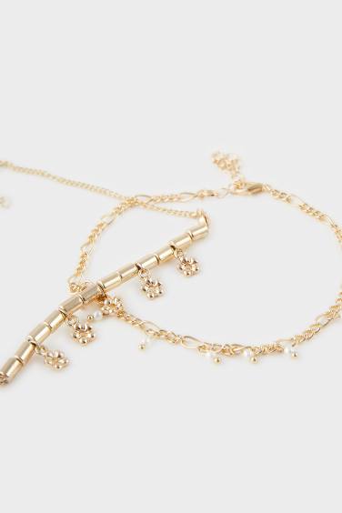 Woman 4 Piece Gold Bracelet