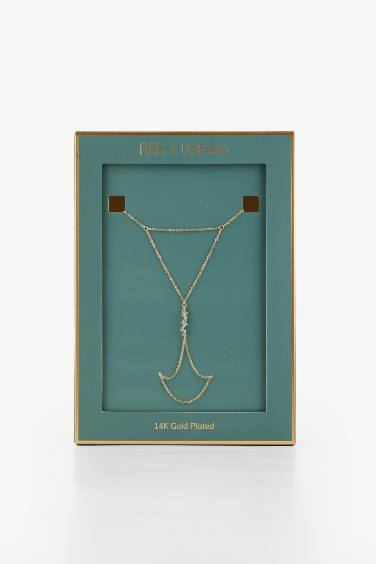 Reis x DeFacto 14 Ayar Altın Kaplama Queen Kadın Taşlı Gold Şahmeran