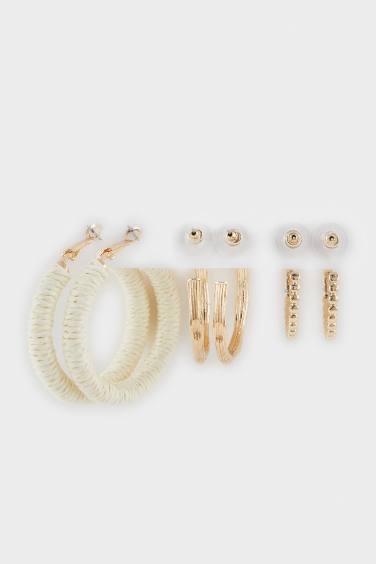 Woman 3 Piece Hoop Earringss