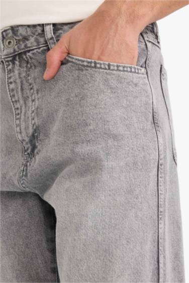 90's Slim Fit Düz Paça Jean Pantolon