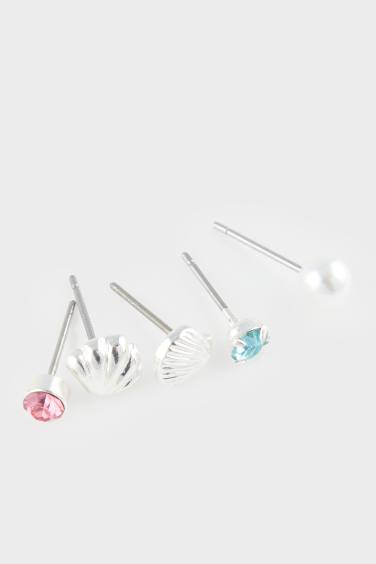 Kadın 6'lı Silver Küpe