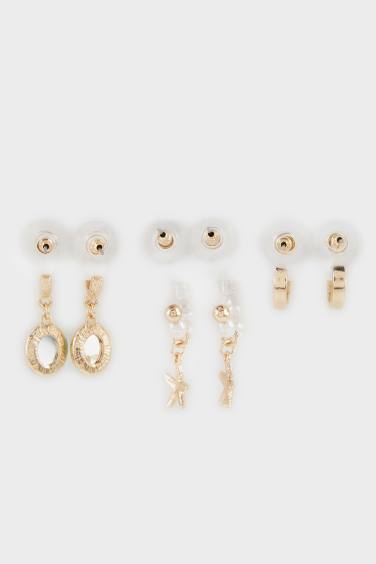 Lot de 3 Boucles d’oreilles à pierres vertes pour femme
