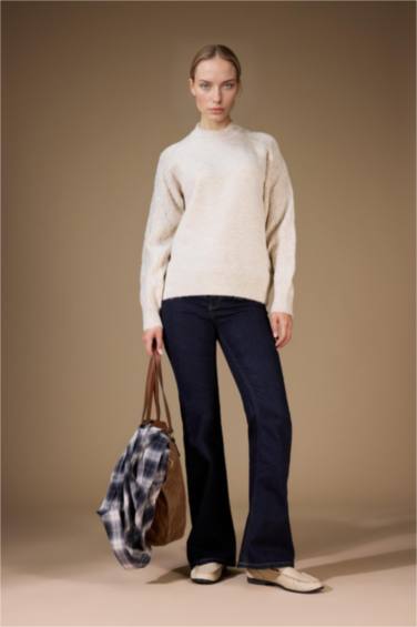 Regular Fit Bisiklet Yaka Triko Kazak