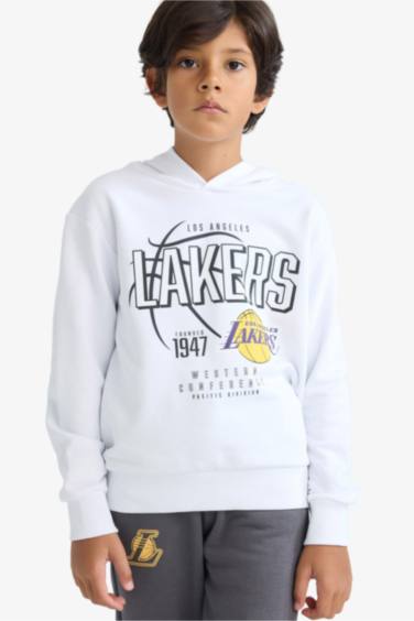 Erkek Çocuk NBA Los Angeles Lakers Kapüşonlu Sweatshirt