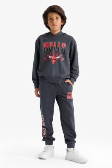 Erkek Çocuk NBA Chicago Bulls Kapüşonlu Sweatshirt
