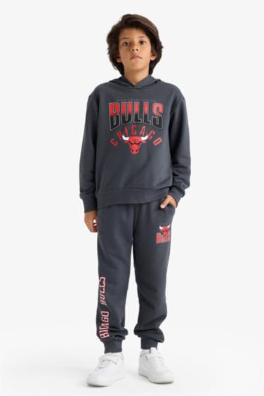 Erkek Çocuk NBA Chicago Bulls Beli Lastikli Jogger Eşofman Altı