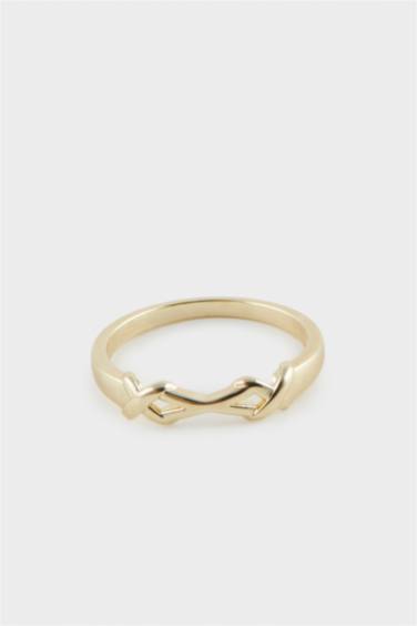 خاتم نسائي ذهبي بنفسجي من Reis x DeFacto - قطعتين