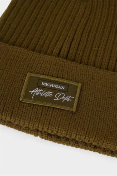 Мужская Шапка с Нашивкой, Внутри Флисовая