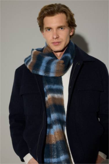 Erkek Kareli Dokuma Atkı