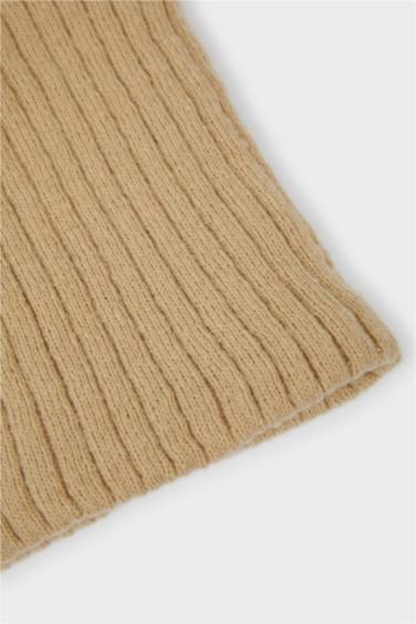 Трикотажный шарф с подкладкой из искусственной шерсти для девочек