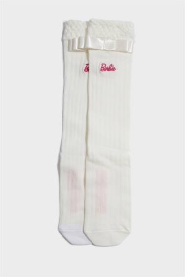 Barbie Pamuklu Diz Altı Okul Çorabı Kız Çocuk
