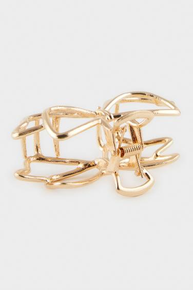 Kadın Fiyonk Gold Mandal Toka