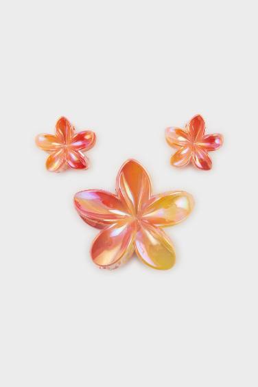 Lot de 3 Pinces à cheveux fleurs pour femme