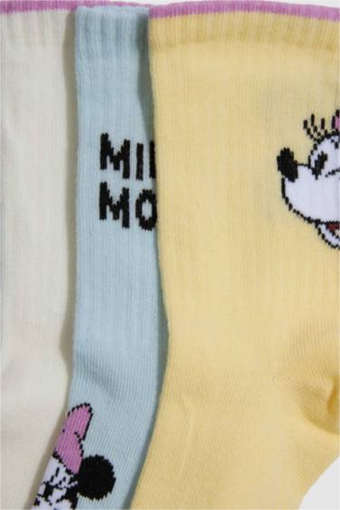 Lot de 3 Chaussettes longues en coton Minnie pour fille