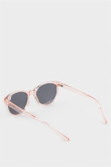 Yuvarlak Turuncu Plastik Çerçeve Siyah Cam Polarize Güneş Gözlüğü Kız Çocuk