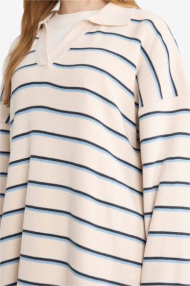 تونيك تريكو قصة عادية برقبة بولو