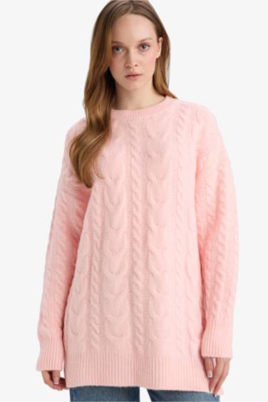 Relax Fit Knitwear Crew Neck Tunic