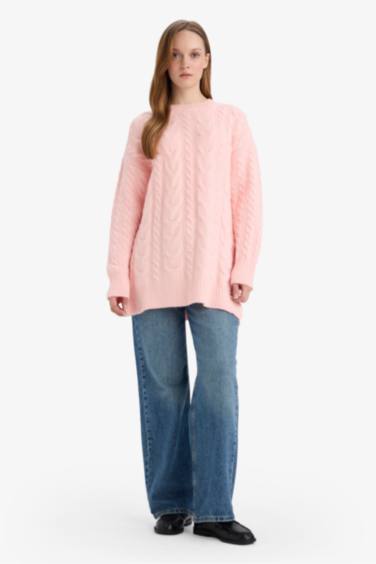 Relax Fit Knitwear Crew Neck Tunic