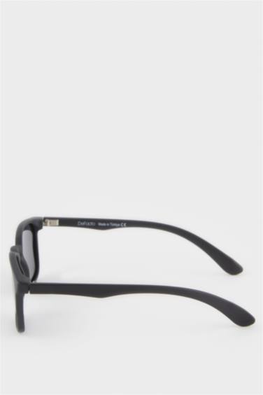 Erkek Çocuk Yuvarlak Siyah Plastik Çerçeve Siyah Cam Polarize Güneş Gözlüğü