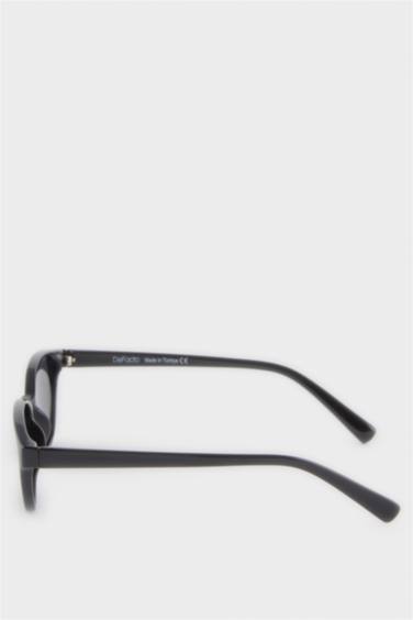 Yuvarlak Siyah Plastik Çerçeve Siyah Cam Polarize Güneş Gözlüğü Erkek Çocuk