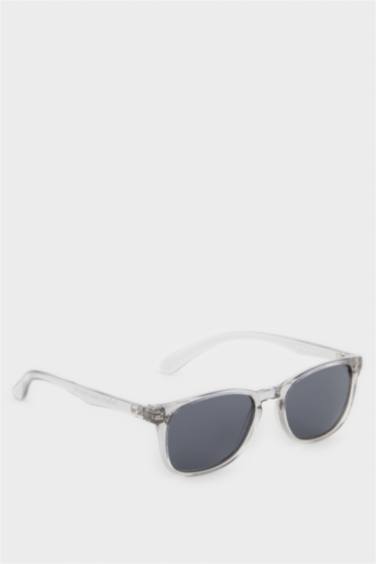 Yuvarlak Gri Plastik Çerçeve Siyah Cam Polarize Güneş Gözlüğü Erkek Çocuk