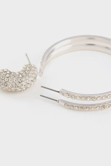 DCEY x DeFacto Kadın 2'li Taşlı Küpe