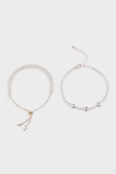 DCEY x DeFacto Kadın 2'li Taşlı Bileklik