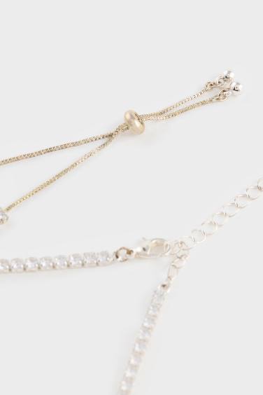 DCEY x DeFacto Kadın 2'li Taşlı Bileklik