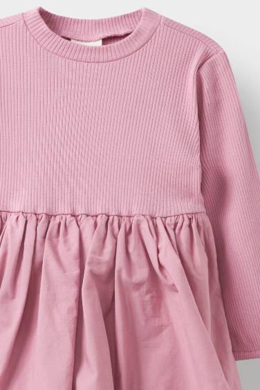 Baby Girl Ribbed Camisole Balloon Skirt Dress